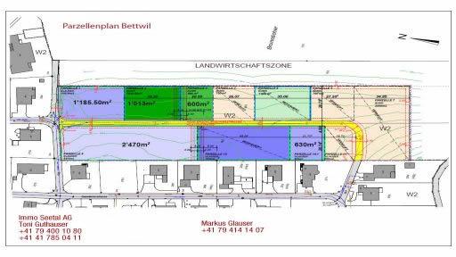 Bettwil Parzellenplan